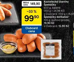 Tesco Kostelecké Uzeniny Špekáčky nabídka