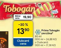 Tesco Prima Tobogán zmrzlina nabídka