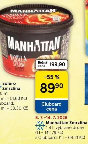 Tesco Manhattan Zmrzlina nabídka
