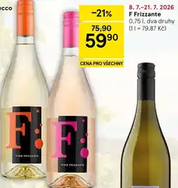 Tesco F Frizzante nabídka