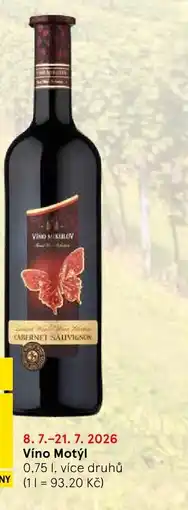Tesco Víno Motýl nabídka