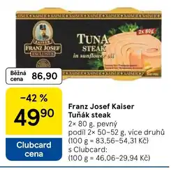 Tesco Franz Josef Kaiser Tuňák steak nabídka