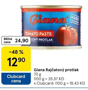 Tesco Giana Rajčatový protlak nabídka