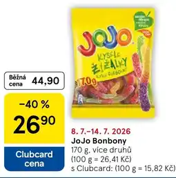 Tesco JoJo Bonbony nabídka