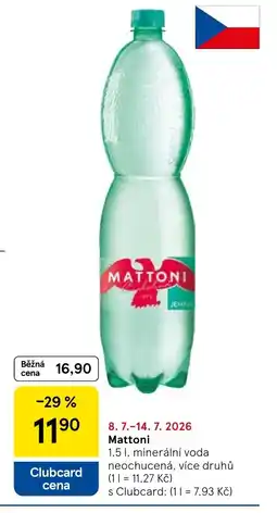Tesco Mattoni nabídka
