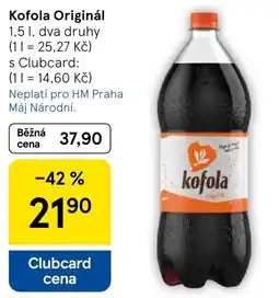 Tesco Kofola Originál nabídka