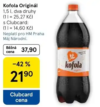 Tesco Kofola Originál nabídka