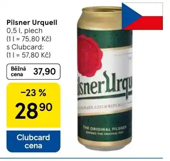Tesco Pilsner Urquell nabídka