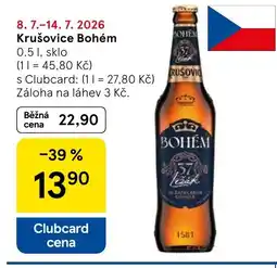 Tesco Krušovice Bohém nabídka
