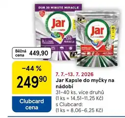 Tesco Jar Kapsle do myčky na nádobí nabídka