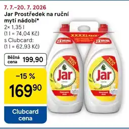 Tesco Jar Prostředek na ruční mytí nádobí nabídka