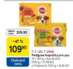 Tesco Pedigree Kapsičky pro psy nabídka