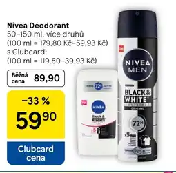 Tesco Nivea Deodorant nabídka