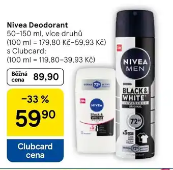 Tesco Nivea Deodorant nabídka