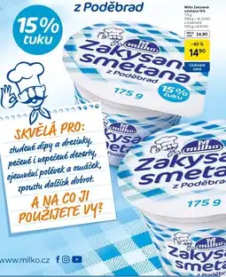 Tesco Milko Zakysaná smetana 15% nabídka