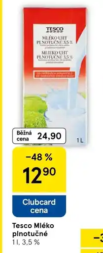 Tesco Tesco Mléko plnotučné nabídka