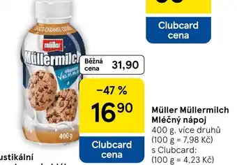 Tesco Müller Müllermilch Mléčný nápoj nabídka