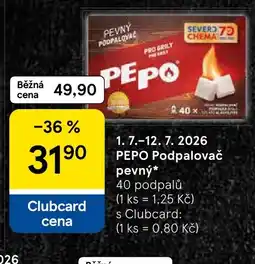 Tesco PEPO Podpalovač pevný nabídka