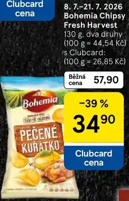 Tesco Bohemia Chipsy Fresh Harvest nabídka