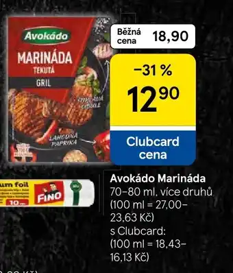 Tesco Avokádo Marináda nabídka