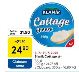 Tesco Blaník Cottage sýr nabídka