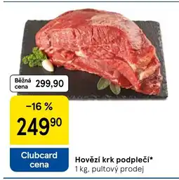 Tesco Hovězí krk podplečí nabídka