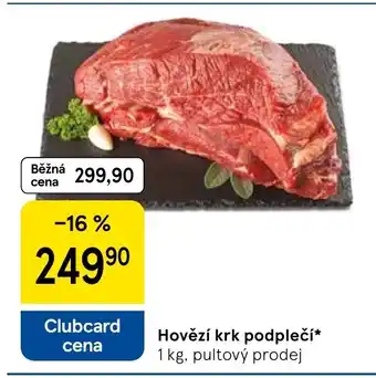 Tesco Hovězí krk podplečí nabídka