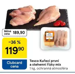 Tesco Tesco Kuřecí prsní a stehenní řízky mix nabídka