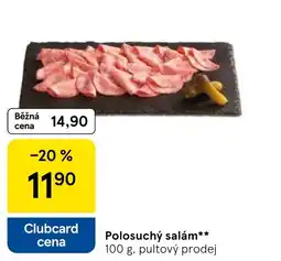 Tesco Polosuchý salám nabídka