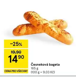 Tesco Česneková bageta nabídka
