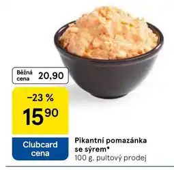 Tesco Pikantní pomazánka se sýrem nabídka