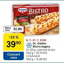 Tesco Dr. Oetker Bistro bagety nabídka