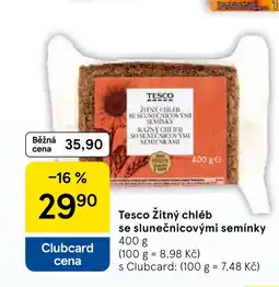 Tesco Tesco Žitný chléb se slunečnicovými semínky nabídka