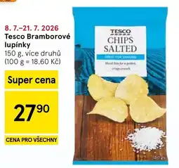 Tesco Tesco Bramborové lupínky nabídka