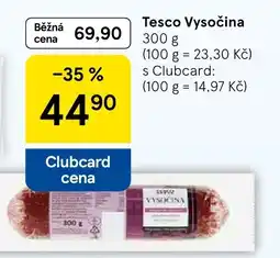 Tesco Tesco Vysočina nabídka