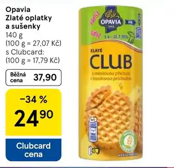 Tesco Opavia Zlaté oplatky a sušenky nabídka