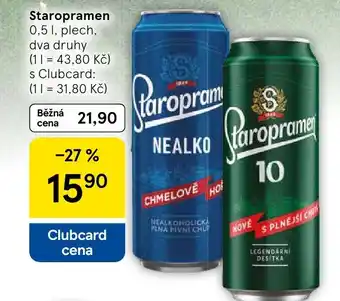 Tesco Staropramen nabídka
