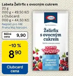 Tesco Labeta Želírfix s ovocným cukrem nabídka