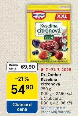 Tesco Dr. Oetker Kyselina citronová nabídka