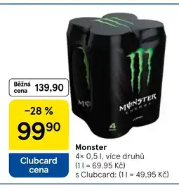 Tesco Monster nabídka