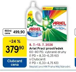 Tesco Ariel Prací prostředek nabídka