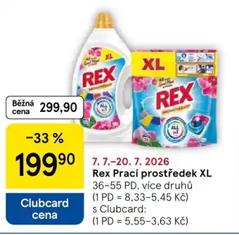 Tesco Rex Prací prostředek XL nabídka