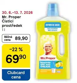 Tesco Mr. Proper Čisticí prostředek nabídka