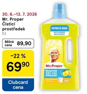 Tesco Mr. Proper Čisticí prostředek nabídka