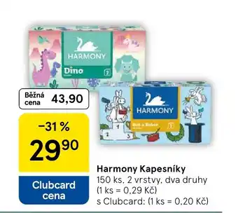 Tesco Harmony Kapesníky nabídka