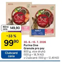 Tesco Purina One Granule pro psy nabídka