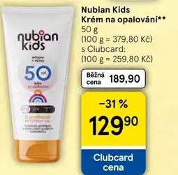 Tesco Nubian Kids Krém na opalování nabídka