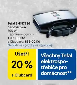Tesco Tefal SM157236 Sendvičovač nabídka