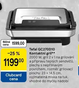 Tesco Tefal GC270D10 Kontaktní gril nabídka