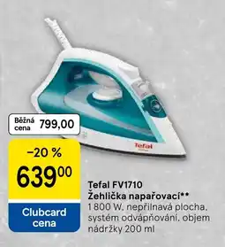 Tesco Tefal FV1710 Žehlička napařovací nabídka